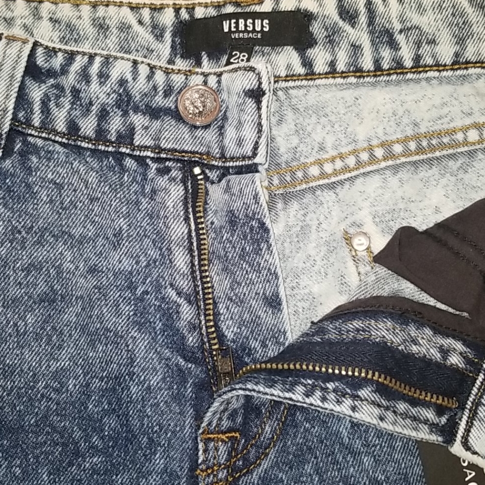 Versus by Versace, boyfriend style jeans,new,sz 28 - Picture 4 of 9